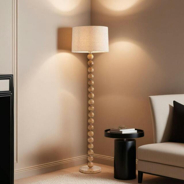 Rackhams Kayleigh Wooden Floor Lamp - image 1