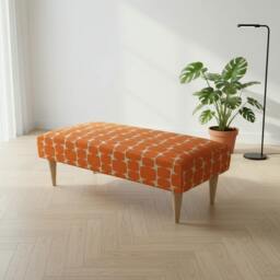 Rackhams Contemporary Entrance Bench for Stylish Flats – Premium Stitched Lid Ottoman Bench (Non-Storage) - 50 x 30 Inches (127 x 76cm) - thumbnail 3