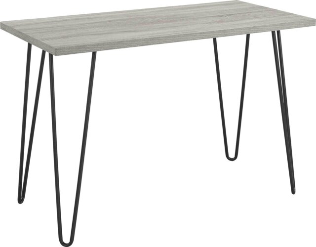 Rackhams Owen Retro Office Writing Desk in Distressed Grey Oak - image 1