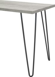 Rackhams Owen Retro Office Writing Desk in Distressed Grey Oak - thumbnail 4