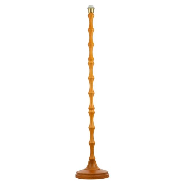 Rackhams Traditional Oak Wood Standing Floor Lamp Base with Bamboo Pole Design - image 1