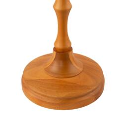 Rackhams Traditional Oak Wood Standing Floor Lamp Base with Bamboo Pole Design - thumbnail 3