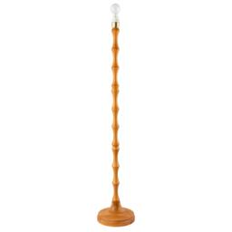 Rackhams Traditional Oak Wood Standing Floor Lamp Base with Bamboo Pole Design - thumbnail 2