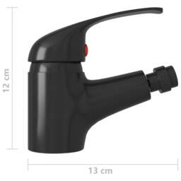 Rackhams Bathroom Bidet Mixer Tap Black 13x12 cm - thumbnail 5