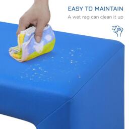 Rackhams 2 In 1 Toddler Sofa Chair, 48 x 44 x 41 cm, for Game Relax Playroom, Blue - Blue - thumbnail 4