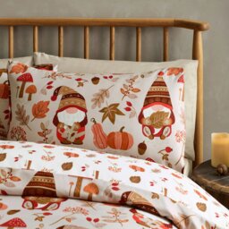Rackhams Woodland Gonks So Soft Reversible Duvet Cover Set Natural - King - thumbnail 3