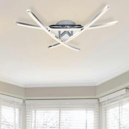 Rackhams Samford 3 Light LED Beaded Ceiling Light - Chrome