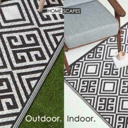 Rackhams Outdoor Rug Luxury Waterproof Reversible, For Garden, Geometric - 120 x 186 cm - thumbnail 4