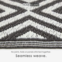 Rackhams Outdoor Rug Luxury Waterproof Reversible, For Garden, Geometric - 120 x 186 cm - thumbnail 3