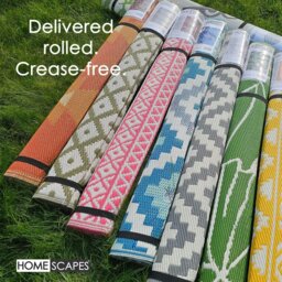 Rackhams Outdoor Rug Luxury Waterproof Reversible, For Garden, Geometric - 120 x 186 cm - thumbnail 6