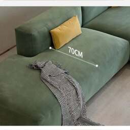 Rackhams Harriet Three Seater Corner, Four Seater Corner Sofa, Velvet - Right Hand Facing Corner - Three Seater Corner 355cm - Green - thumbnail 6
