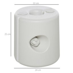 Rackhams Tent Weight Base 4pcs Gazebo Foot Leg Anchor Weights Marquee White - White - PE plastic - 24x24x25 cm - thumbnail 5