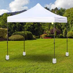 Rackhams Tent Weight Base 4pcs Gazebo Foot Leg Anchor Weights Marquee White