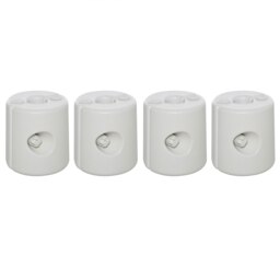 Rackhams Tent Weight Base 4pcs Gazebo Foot Leg Anchor Weights Marquee White - White - PE plastic - 24x24x25 cm - thumbnail 2