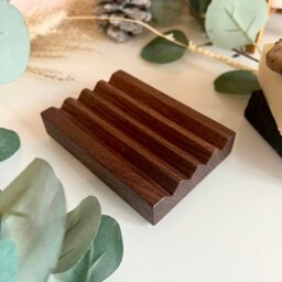 Rackhams Walnut Soap Dish - Double - thumbnail 5