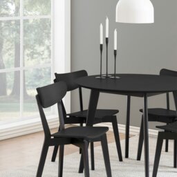 Rackhams Roxby Dining Chairs in Black Set of 2 - 1 - thumbnail 5