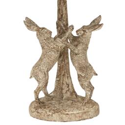 Rackhams Marching Hares Stone Wash Table Lamp (UK Plug) - Brown Stonewash - One Size - Brown Stonewash - 100% Mixed - thumbnail 2