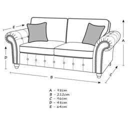 Rackhams Oakland Marble Leather Sofa Suite - thumbnail 5