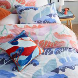 Rackhams D´Azure Abstract Duvet Cover Set - Multicoloured - King - Multicoloured - 50% Cotton/50% Polyester - thumbnail 2
