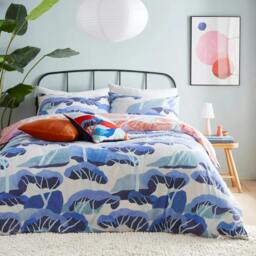Rackhams D´Azure Abstract Duvet Cover Set - Multicoloured - King - Multicoloured - 50% Cotton/50% Polyester
