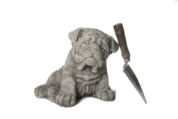 Rackhams Cute Bulldog Pup Garden Ornament Dog Statue - thumbnail 5
