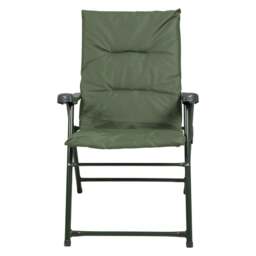 Rackhams Padded Folding Chair - Khaki Green - One Size - thumbnail 2