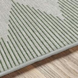 Rackhams Eagean-Global Green Ivory Off-White In- & Outdoor Rug - 160cm_diameter - thumbnail 4