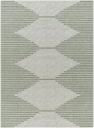 Rackhams Eagean-Global Green Ivory Off-White In- & Outdoor Rug - 160cm_diameter - thumbnail 3