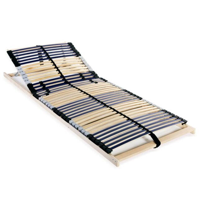 Rackhams Slatted Bed Base with 42 Slats 7 Zones 90x200 cm