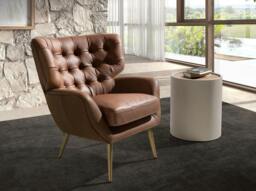 Rackhams Chester Armchair Dark Brown Leather 5165 - Modern - Yes - No - thumbnail 4
