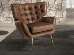 Rackhams Chester Armchair Dark Brown Leather 5165 - Modern - Yes - No - thumbnail 3