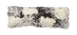 Rackhams Toscana Lamb Cushion - Doublesided - Black/White Mix - 26x86 cm - thumbnail 1