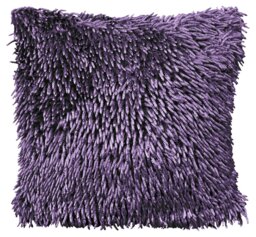Rackhams Shaggy Chenille Cushion - 43cm x 43cm - Charcoal - thumbnail 5