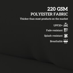 Rackhams 2 Seat Pallet Cushions 20cm Thick Outdoor Seat Pads, Black - Charcoal Grey - Polyester, PP Cotton - 120L x 80W x 20H cm - thumbnail 5