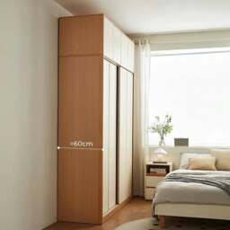Rackhams Soriano Sliding Door Wardrobe, Wood - 178cm - NO Top Cabinet Or Side Cabinet - thumbnail 4