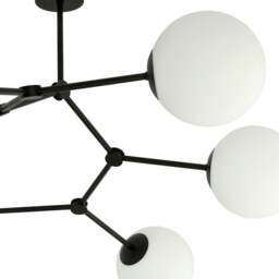 Rackhams SPACE Ceiling lamp  6 x E14 Black with White Shade - thumbnail 5
