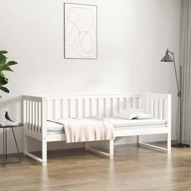 Rackhams Day Bed White 80x200 cm Solid Wood Pine