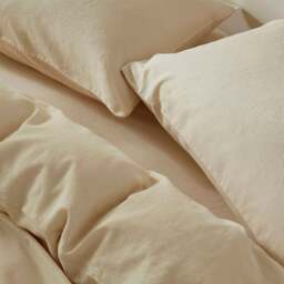 Rackhams Touch of Linen Pillowcase Pair - One Size - Sky Blue - thumbnail 4