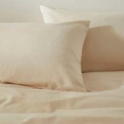 Rackhams Touch of Linen Pillowcase Pair - One Size - Sky Blue - thumbnail 6