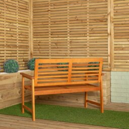Rackhams Waimea 2 Seater Outdoor Wooden Garden Bench - thumbnail 2