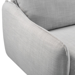 Rackhams Louie 3 Seat Sofa - Grey Linen - Grey Linen - thumbnail 4