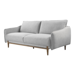 Rackhams Louie 3 Seat Sofa - Grey Linen - Grey Linen - thumbnail 6