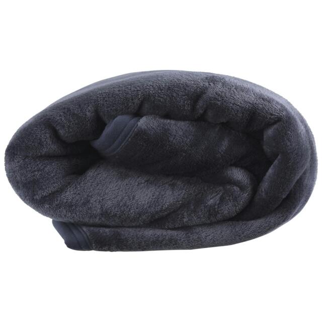 Rackhams Bryce Multi-Purpose Blanket - Navy - One Size - Navy - 100% Polyester - image 1