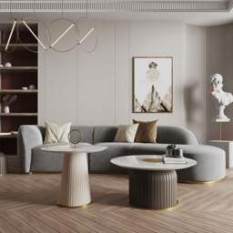Rackhams Welby Three Seater Curved Sofa, White - Boucle - Four Seater 340cm - White - thumbnail 6