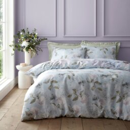Rackhams RHS x Catherine Lansfield Floral Serenity So Soft Duvet Cover Set Blue - Single - Blue - thumbnail 2