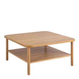 Rackhams Banbury Square Coffee Table in Oak - 1 - Natural - Brown - thumbnail 2