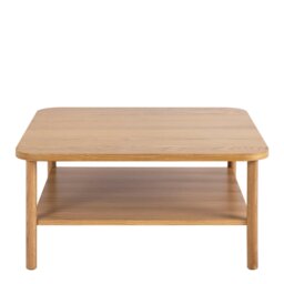 Rackhams Banbury Square Coffee Table in Oak - 1 - Natural - Brown - thumbnail 3
