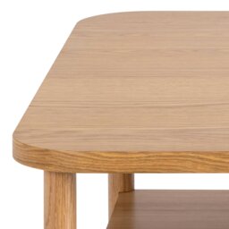 Rackhams Banbury Square Coffee Table in Oak - 1 - Natural - Brown - thumbnail 6
