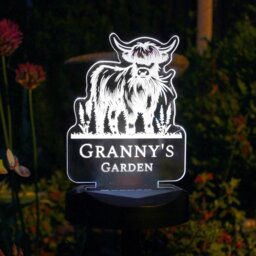Rackhams Personalised Highland Garden Solar Light - thumbnail 2