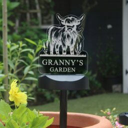 Rackhams Personalised Highland Garden Solar Light
